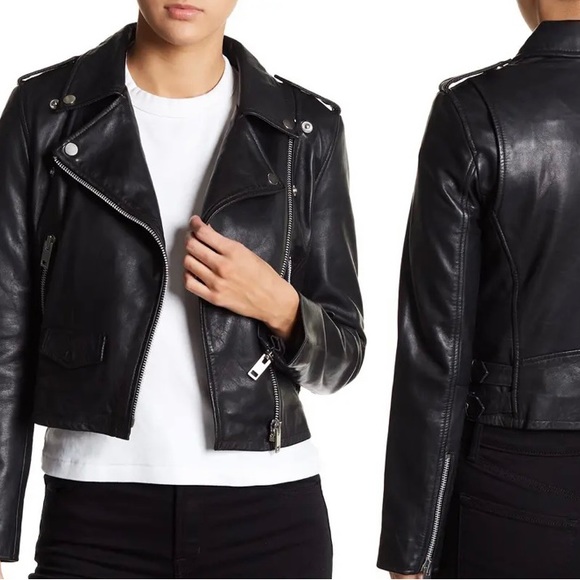 Walter Baker lamb leather moto size small in original packaging. Gorgeous! - Picture 2 of 9